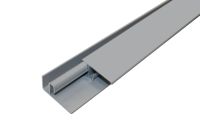 Aluminium 2 Part Lacquered Edge Trim (Grey/Silver)