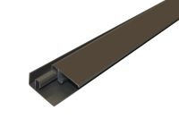 Aluminium 2 Part Lacquered Edge Trim (Walnut)