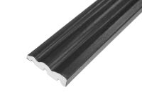 70mm x 18mm Ogee Architrave (black woodgrain)