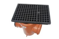 110mm Bottle Gulley with Rectangular Grid (back inlet)