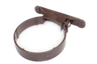 110mm Plastic Pipe Clip (brown)