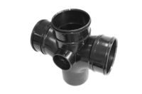 87.5 Deg Double Branch - Triple Socket/spigot (Polypipe)