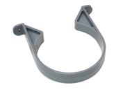 110mm Plastic Socket Pipe Clip (grey floplast)