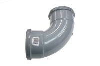 110mm x 92.5 Deg Double Socket Bend (grey floplast)