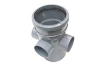110mm Single Socket Boss Pipe (grey floplast)