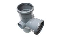 110mm x 92.5 Deg Single Branch (grey floplast)
