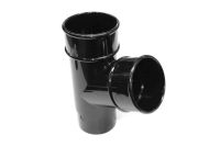 Black 68mm Round Pipe Branch (floplast)