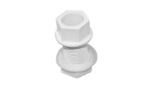 21.5mm Straight Overflow Tank Connector (white)