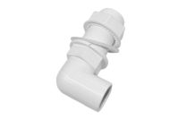 21.5mm Bent Overflow Tank Connector (white)