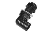 21.5mm Bent Overflow Tank Connector (black)