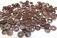 Choc Brown Plastic Screw Caps (100)