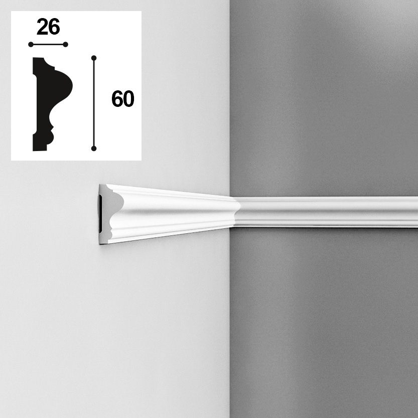 60mm x 26mm Panel Moulding