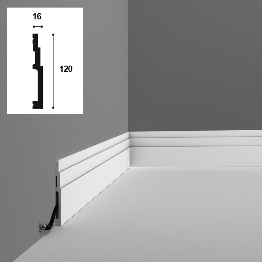 120mm x 16mm Skirting