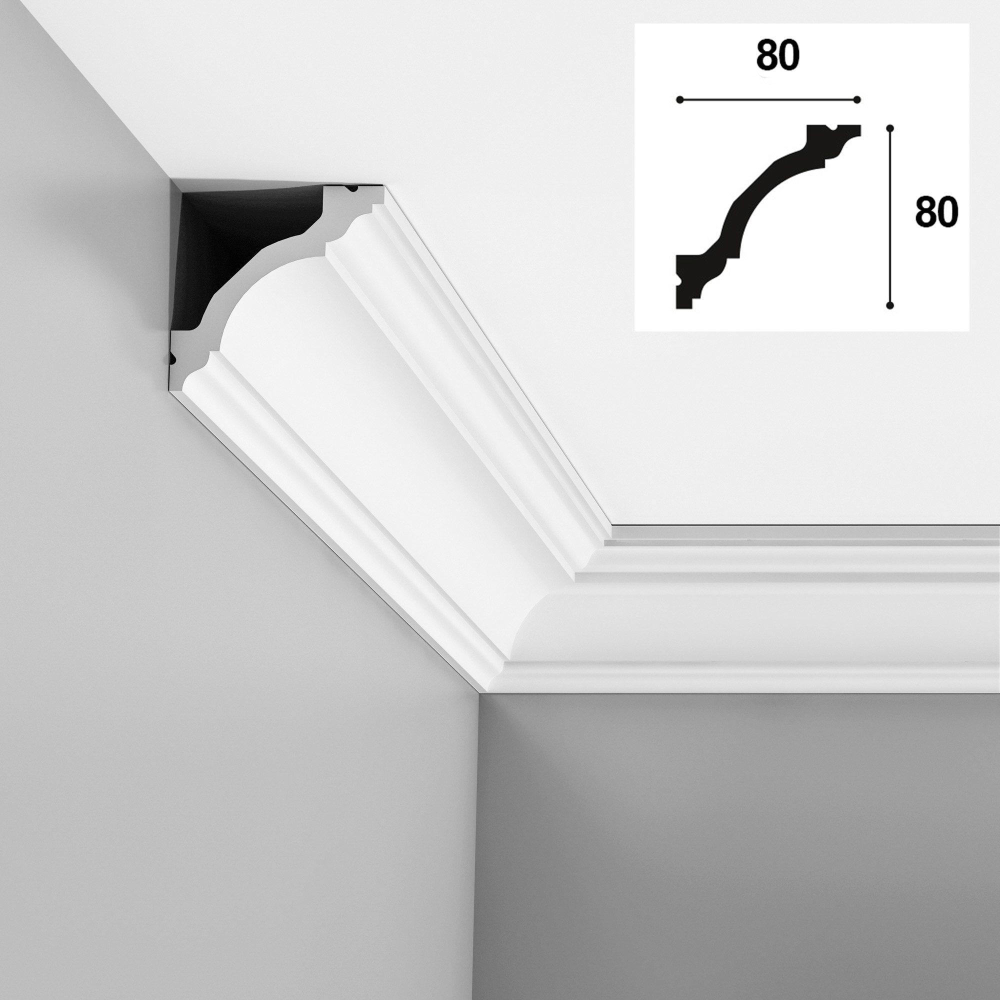 80mm x 80mm Cornice