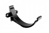 Beaded Half Round Gutter Bracket (black)