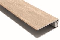 Plastic 2 Part Edge Trim (Sheffield Oak)