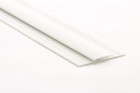 White 2 Part Division Bar for Storm 3mm Hygiene Cladding (2.5M)