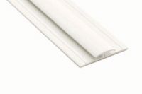 White 2 Part Division Bar for Storm 3mm Hygiene Cladding (2.5M)