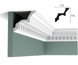 116mm x 112mm Cornice (2 metre)