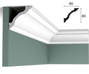 80mm x 80mm Cornice (2 metre)