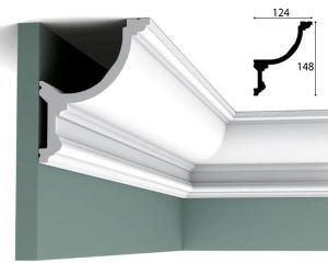 124mm x 148mm Cornice (2 metre)