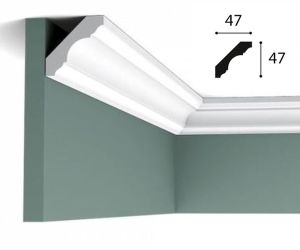 47mm x 47mm Cornice (2 metre)