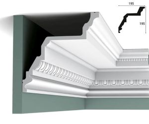 195mm x 195mm Cornice (2 metre)