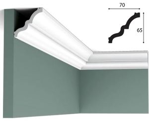 65mm x 70mm 'MANOIR' Cornice (2 metre)