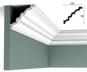 90mm x 105mm 'MANOIR' Cornice (2 metre)