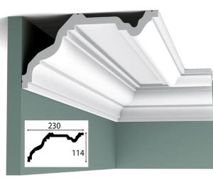 230mm x 114mm Cornice (2 metre)