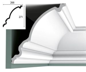 266mm x 271mm Cornice (2 metre)