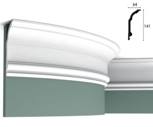 64mm x 141mm FLEX Cornice (2 metre)