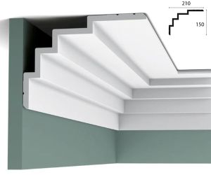 210mm x 150mm 'STEPS' Cornice (2 metre)