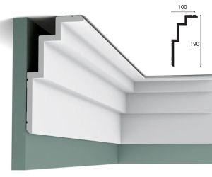 100mm x 190mm 'STEPS' Cornice (2 metre)