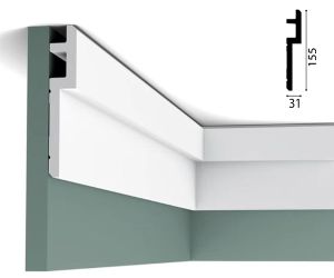 31mm x 195mm 'STEPS' Cornice (2 metre)