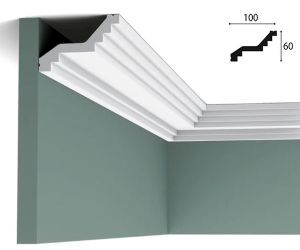 100mm x 60mm Cornice (2 metre)