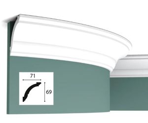 71mm x 69mm FLEX Cornice (2 metre)