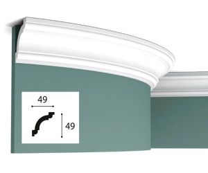 49mm x 49mm FLEX Cornice (2 metre)