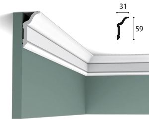 31mm x 59mm Cornice (2 metre)