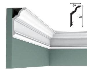 60mm x 120mm Cornice (2 metre)