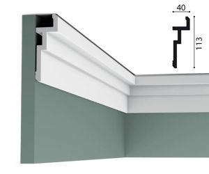 113mm x 40mm Cornice (2 metre)