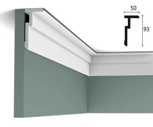 93mm x 50mm Multifunction Cornice (2 metre)