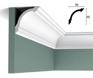 90mm x 90mm Cornice (Box of 18 x 2 metre)