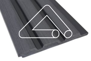 3 Slat - 122mm x 2.6mt Sulcado Panel (Charcoal)