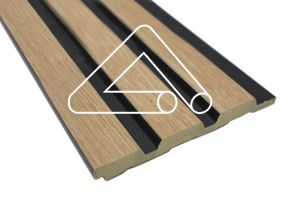 3 Slat - 122mm x 2.6mt Sulcado Panel (Light Ash)