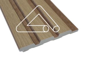 3 Slat - 122mm x 2.6mt Sulcado Panel (Pure Natural Oak)