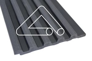 5 Slat - 122mm x 2.6mt Sulcado Panel (Charcoal)