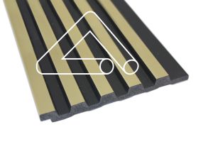 5 Slat - 122mm x 2.6mt Sulcado Panel (Gold Metallic)