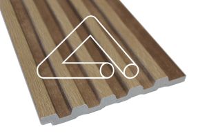 5 Slat - 122mm x 2.6mt Sulcado Panel (Pure Natural Oak)