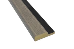 2.6mt XL Lefthand Edge Trim (Grey Oak Embossed Woodgrain)